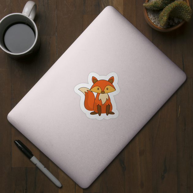 Sitting Fox by DickinsonDesign